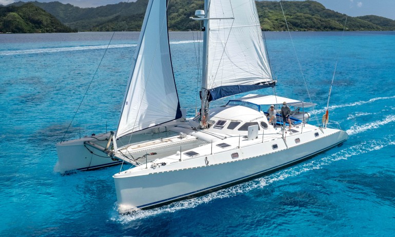 Outremer 55 Light For Sale with 36 Degrees Brokers Tahiti